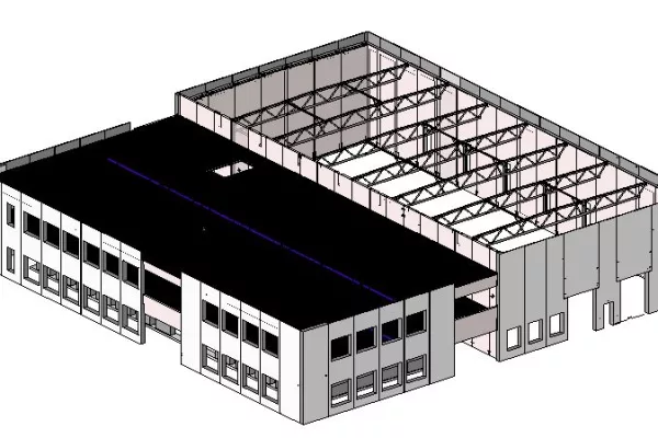 Prefab konstruksjon tegning